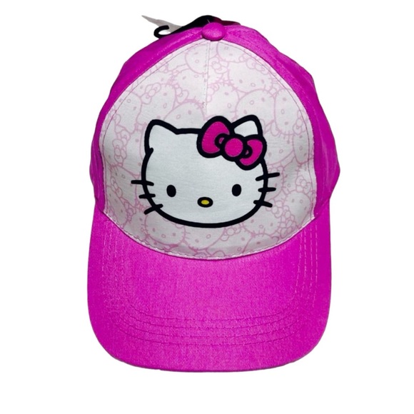 Sanrio Hello Kitty Pink Baseball Cap Hat Adjustable Strapback - Picture 1 of 8